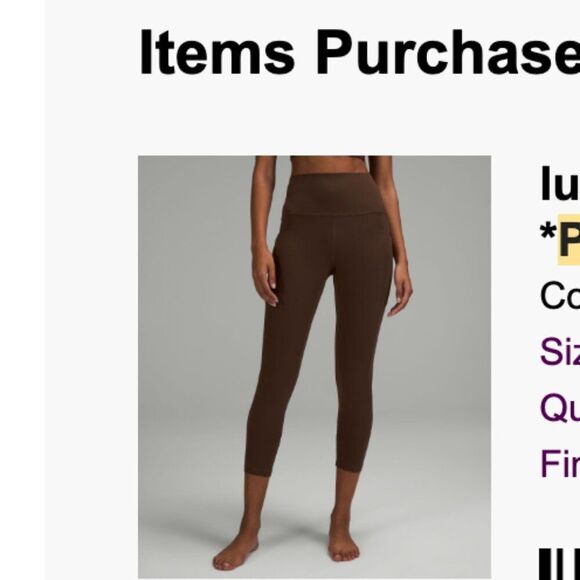 LULULEMON align PANT LEGGINGS JAVA COFFEE BROWN POCKETS SIZE 4 25" PERFECT NWT - Picture 5 of 10